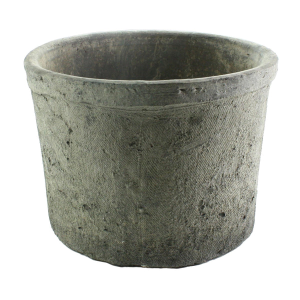 Rustic Terra Cylinder - Sm - Moss Grey