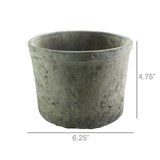 Rustic Terra Cylinder - Sm - Moss Grey