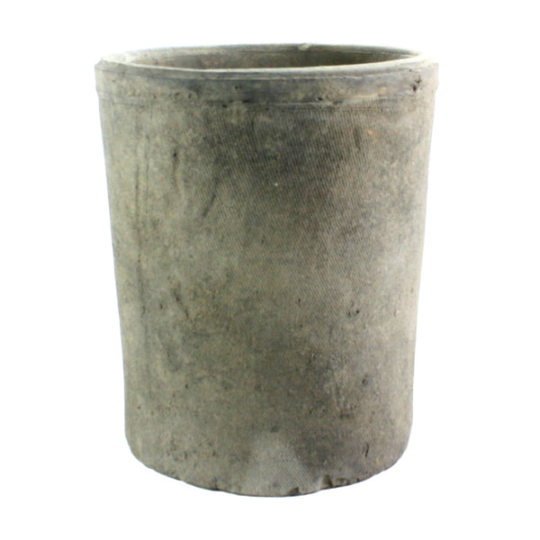 Rustic Terra Cylinder - Lrg - Moss Grey