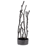 Sculptural Branch Vase, Metal - Round - Nickle