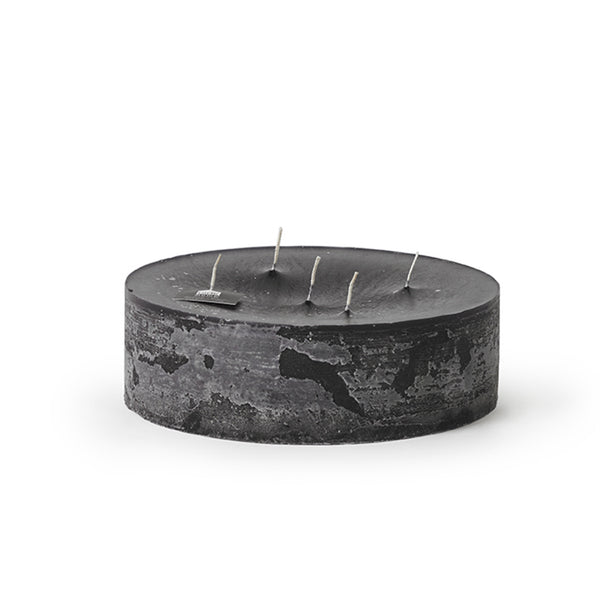 Pillar 5-Wick Super Candle 9.05"x2.75"H Black