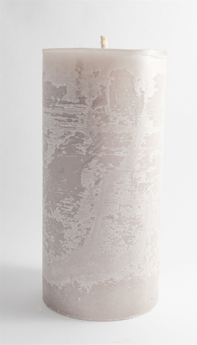 Lg. Round 1-Wick Pillar Candle 6"Dia x 12.5"H Linen - Linen - Linen