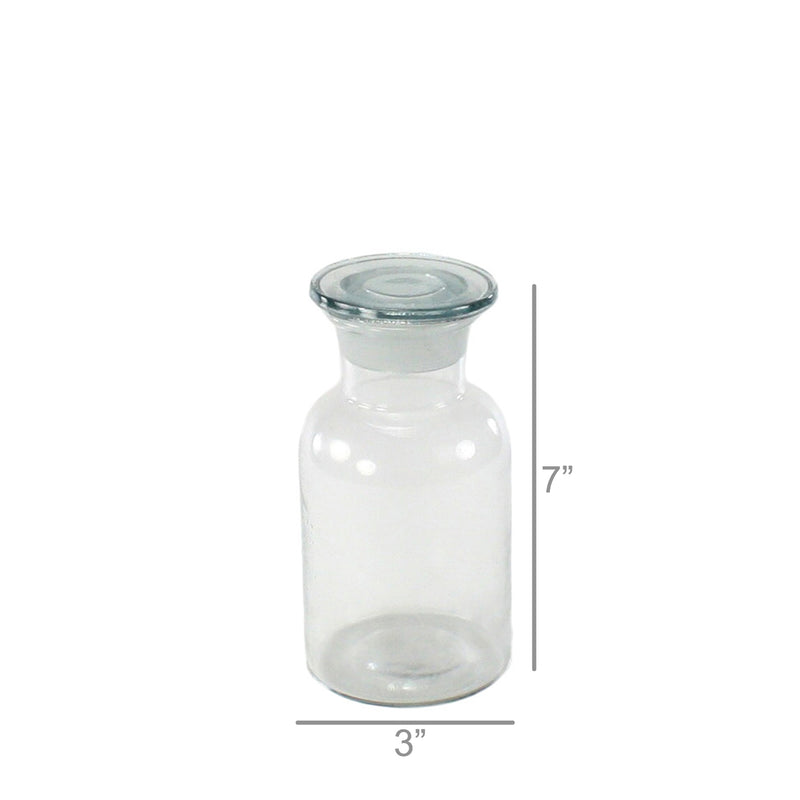 Pharmacy Jar with Stopper - Sm - Clear