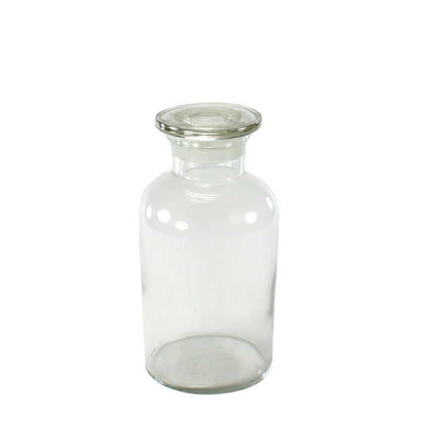 Pharmacy Jar with Stopper - Med - Clear