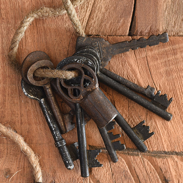 Salvaged Metal Keys - Ring of 10