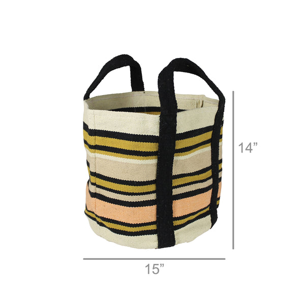 Neema Tote, Cotton, Multi Stripe