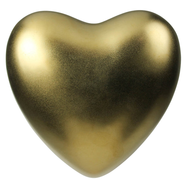 Heart, Ceramic, Gold