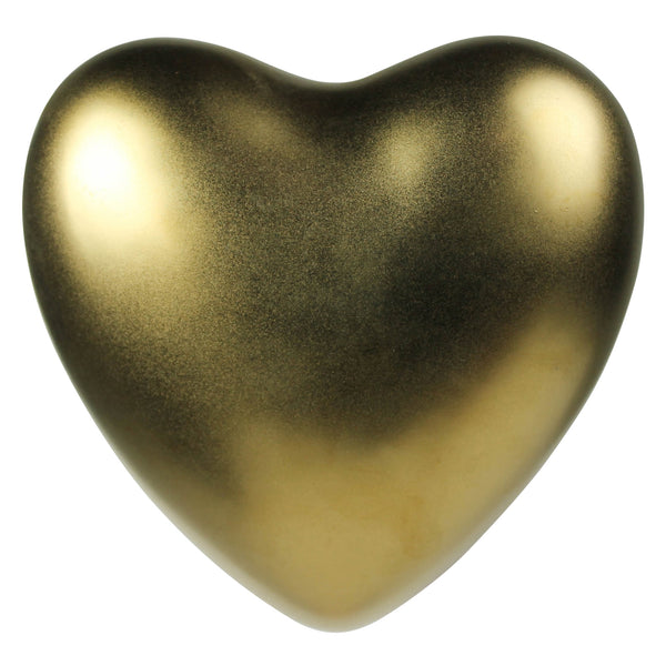 Heart, Ceramic, Gold