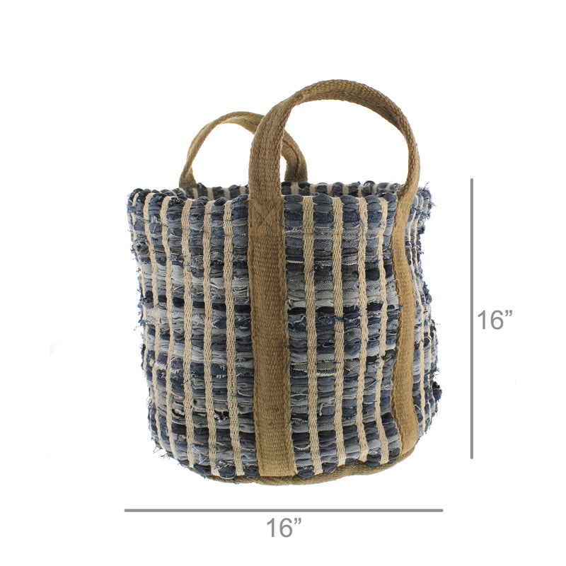 Woven Storage Denim Basket