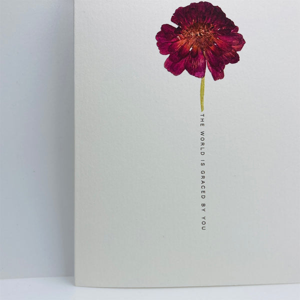 The World Is Graced By You Card