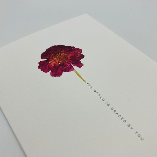 The World Is Graced By You Card