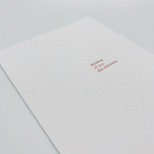 Thinking of you this Christmas Card