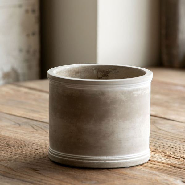 Cement Spool Planter Medium