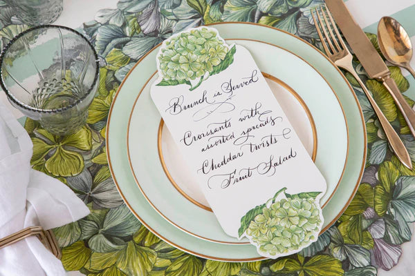 Hydrangea Table Card - set of 12