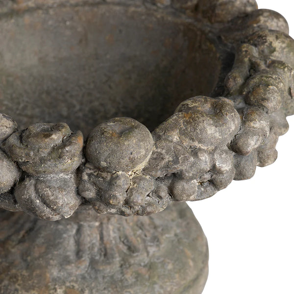 Aged Fruit Garland Urn