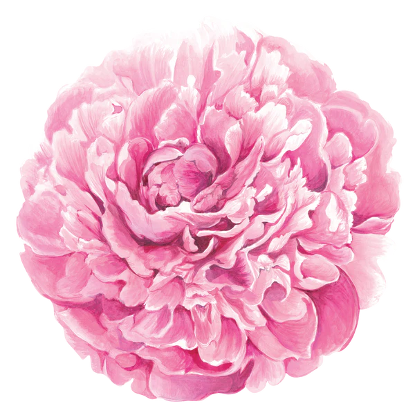 Die-cut Peony Placemat - 12 sheets