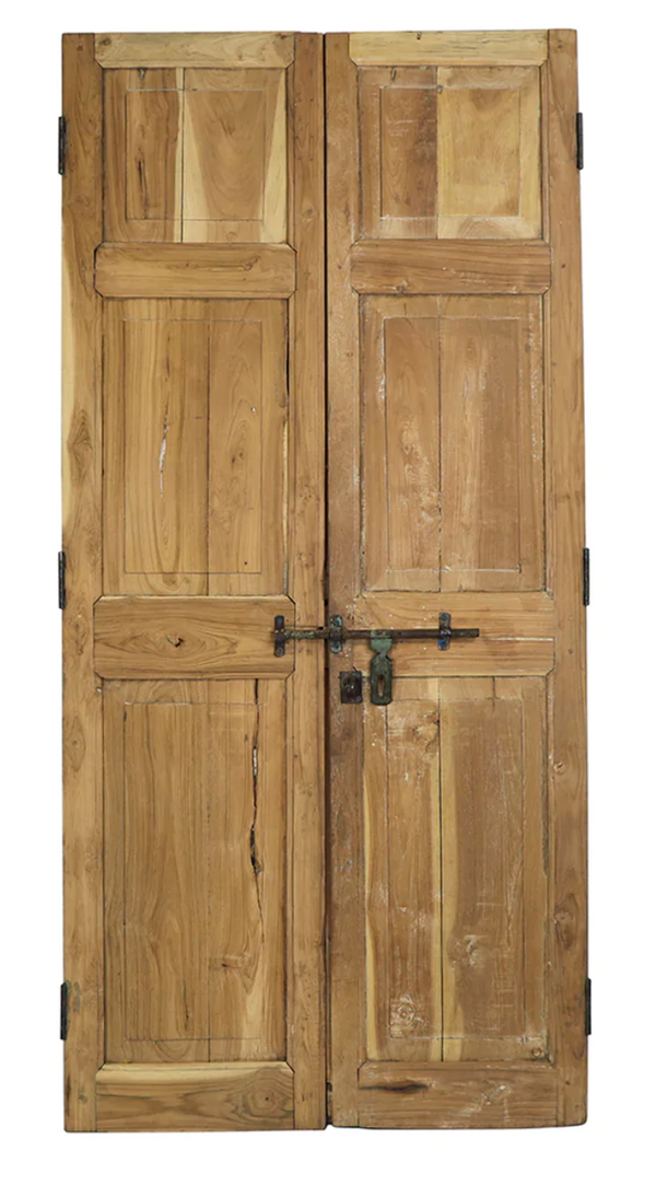 Wooden Door Pair Bleached