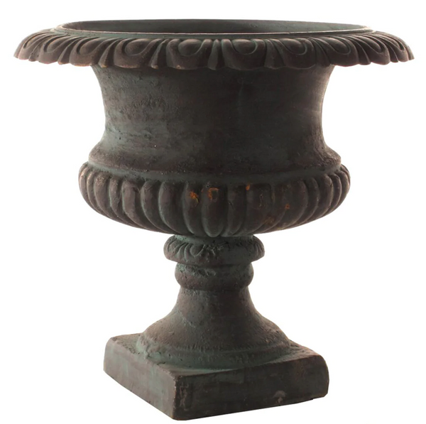 Large Shallow Urn, Green