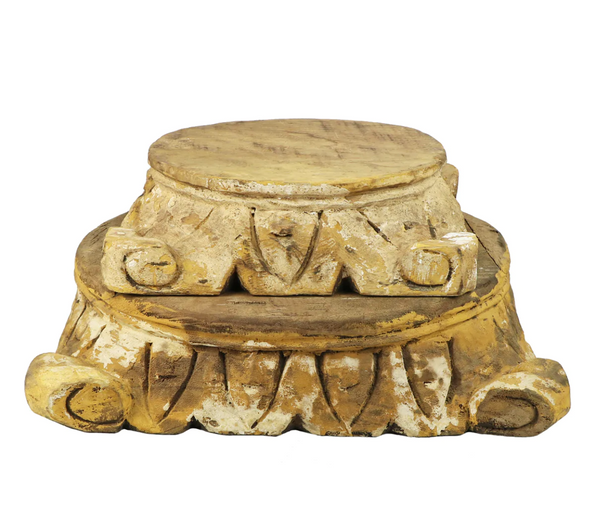 Carved Pillar Base, Large