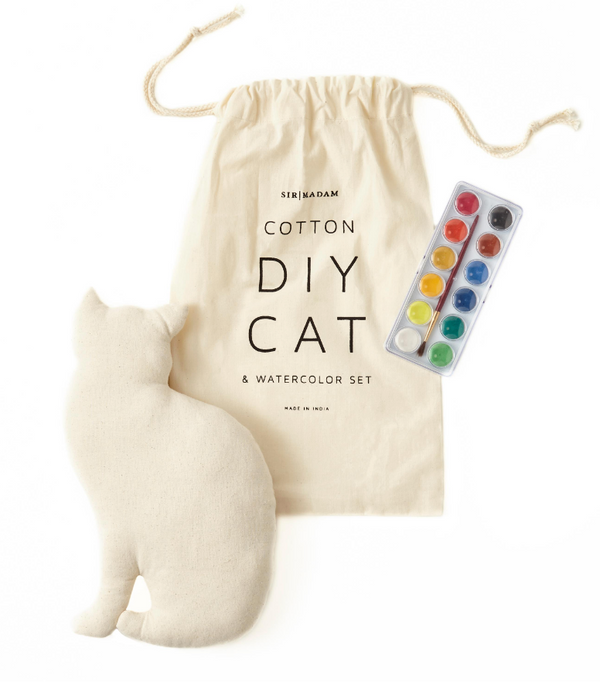 Cat & Watercolor Set Oat
