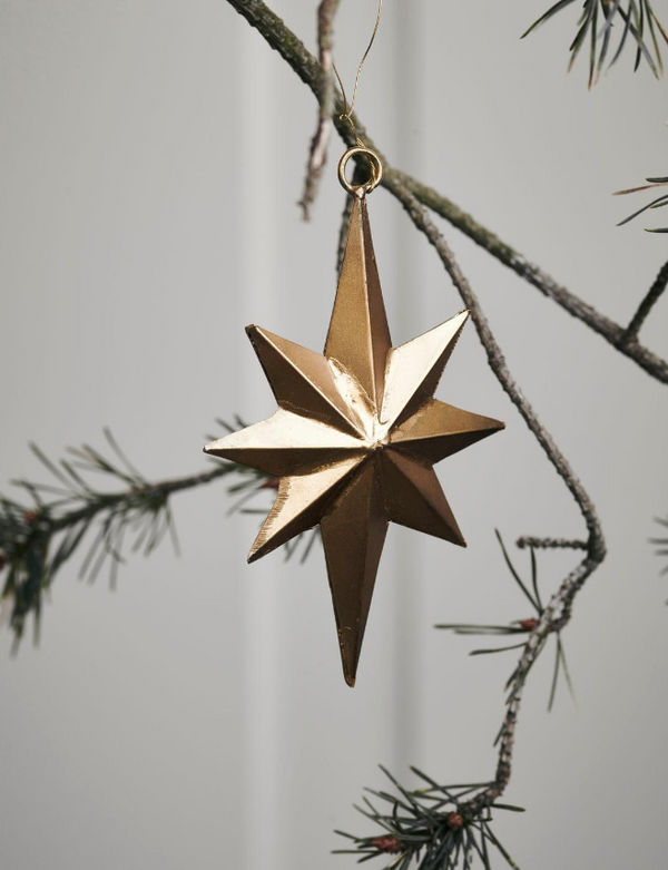 Star, Bethlehem, Antique brass