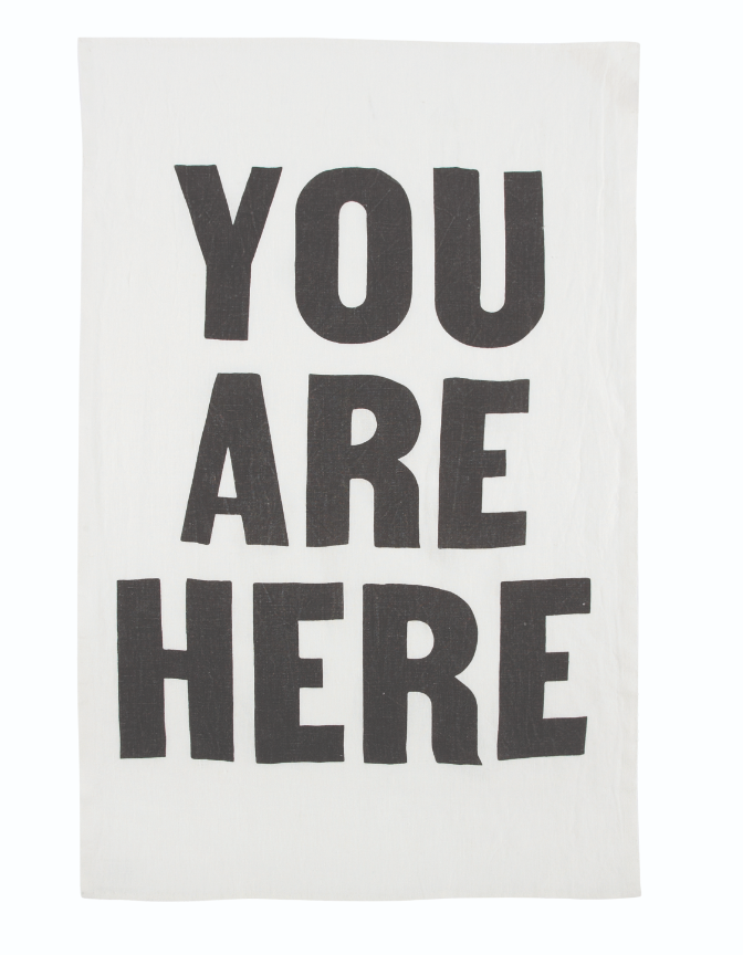 You Are Here Tea Towel