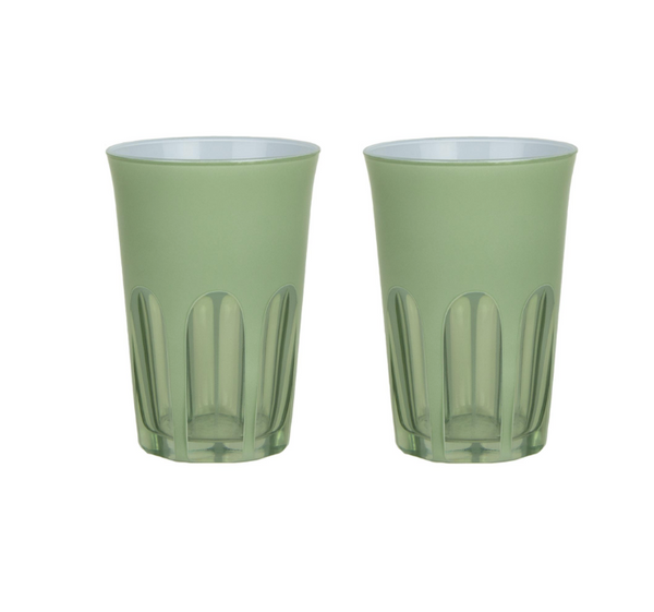 Rialto Glass Tumbler Pale Sage