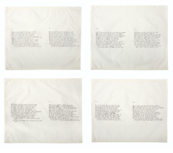 Letter Napkins Sonnets