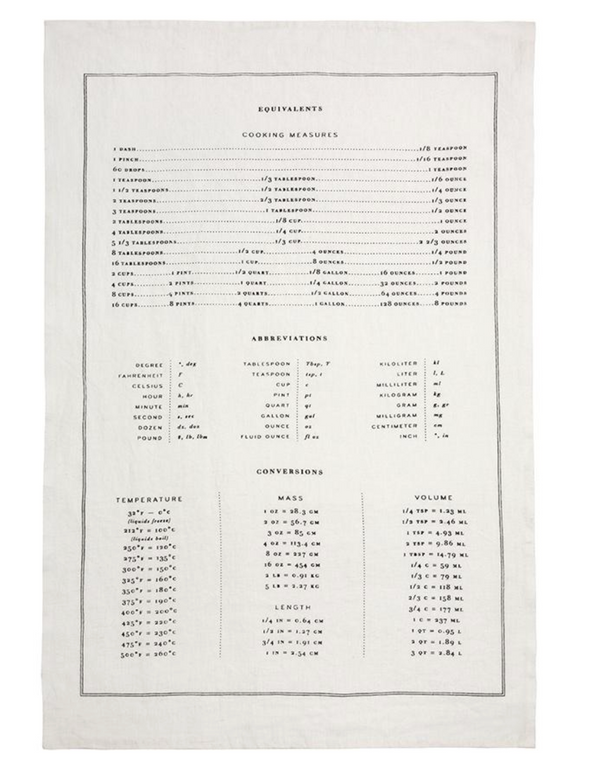 Measures Tea Towel