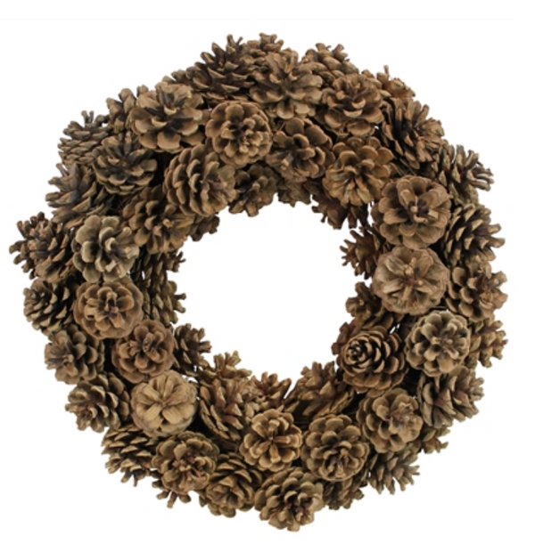 Aspen Wreath, Pinecones