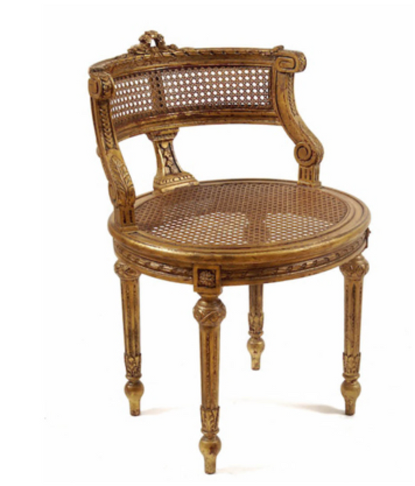 Gold Lisette Stool