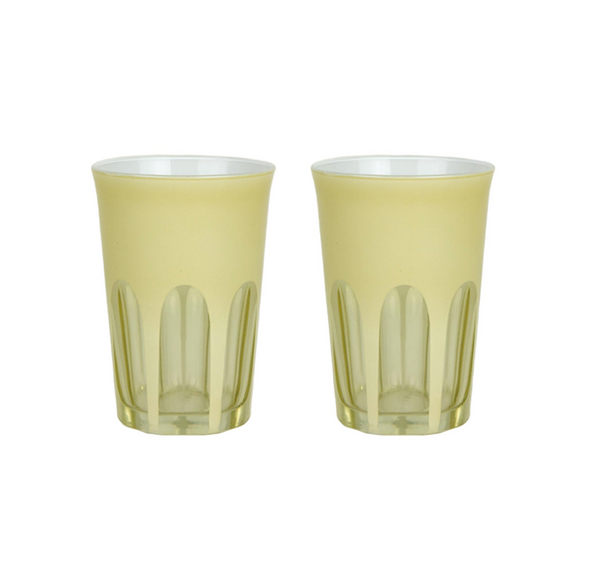 Rialto Glass Tumbler Warm Creme