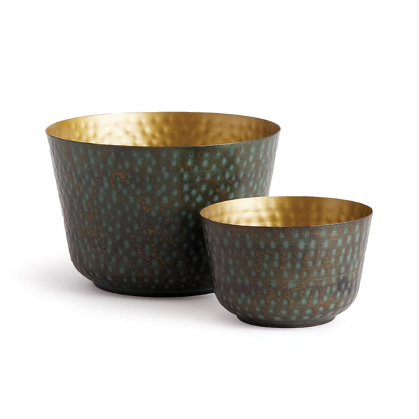 RAHUL SHALLOW CACHEPOTS, SET OF 2