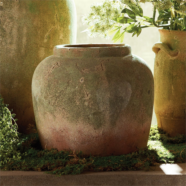 WEATHERED GARDEN URN 11.25"