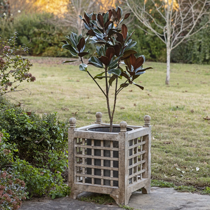 Aged Metal Orangery Planter